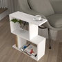 Hanah Home Mesa Auxiliar Karinus White, Estilo Escandinavo, Tablero Melamina, 18mm, 50x55.4x17.5cm, Blanco